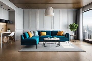 Fototapeta premium living room interior