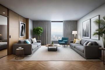 Fototapeta premium modern living room