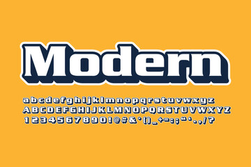 Modern editable text effect template vector with 3d style