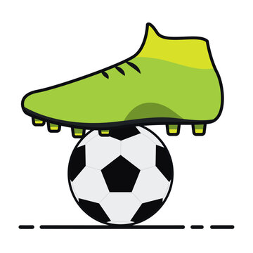 Isolated football ball with a soccer Guayos Vector