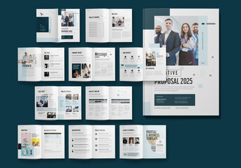 Minimal Proposal Brochure With 20 Pages InDesign Template