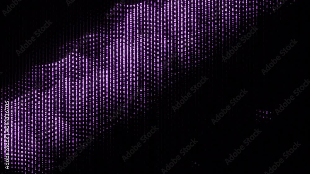Canvas Prints moving waves of glowing dots on black background. design. bright electronic dots move in waves in cy