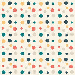 Seamless pattern circle geometric shape design of abstract texture background illustration