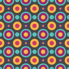Seamless pattern circle geometric shape design of abstract texture background illustration