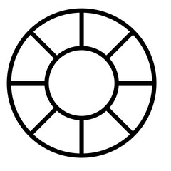 Obraz premium Lifebuoy icon