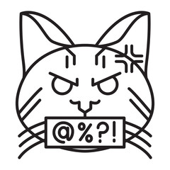 Angry Cat Emoji Icon