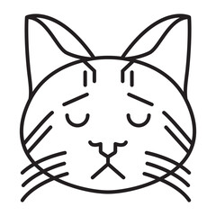 Sad Cat Emoji Icon