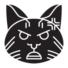 Angry Cat Emoji Icon