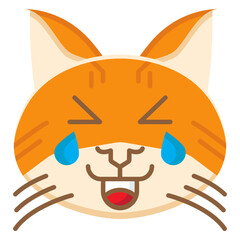 Laughing Cat Emoji Icon
