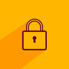 padlock icon vector illustration