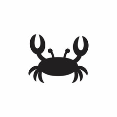 crab isolated on white icon