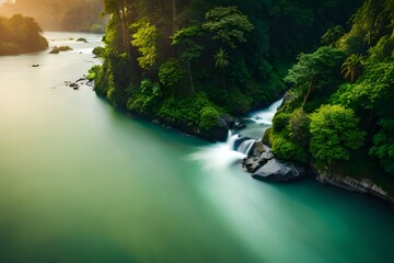Fototapeta premium river in the forest