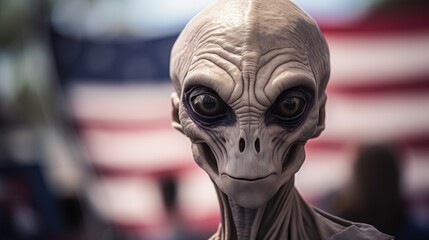 Portrait, Alien looking camera.