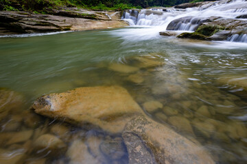 Mountain river with stones