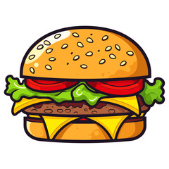 Burger vector illustration