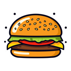 Burger vector illustration