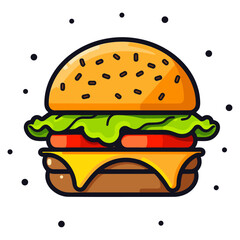 Burger vector illustration