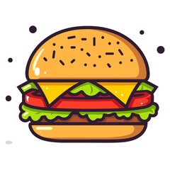 Burger vector illustration