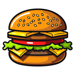 Burger vector illustration