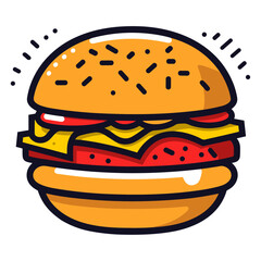 Burger vector illustration