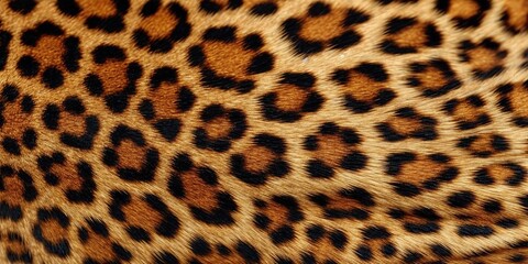 Fototapeta premium AI Generated. AI Generative. Leopard skin fur texture decoration background. Graphic Illustration