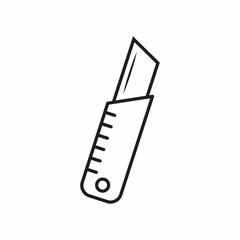 cutter to cut cardboard icon