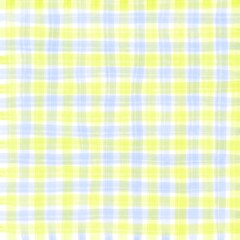 Yellow Blue Gingham Check Hand Drawn Background
