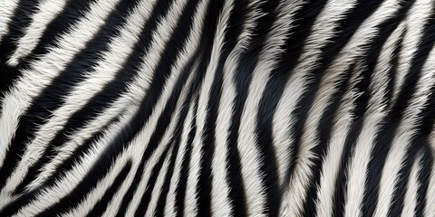 AI Generated. AI Generative. Zebra background decoration skin texture pattern. Black and white stripes pattern