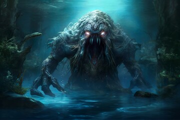 fantasy monster in the Lake © Pekr