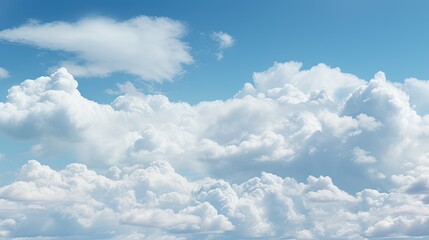 Fototapeta premium a plane flying in the sky with a lot of clouds. generative ai