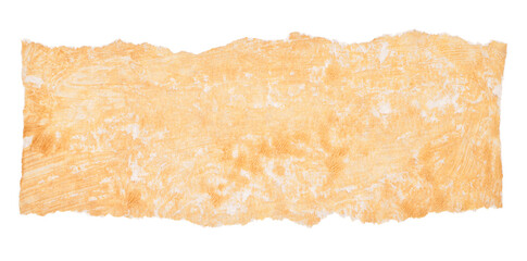 Gold old empty canvas paper frame isolated on transparent background. Abstract copy space texture.