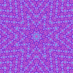 Creative geometric seamless ornament graphic design. Tetro blanket print.