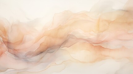  an abstract painting of a white and orange wave of smoke.  generative ai
