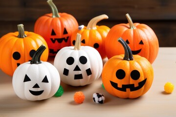Halloween crafts of pumpkins