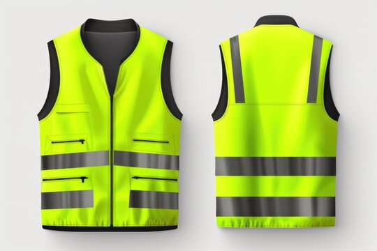 Safety Vest Jacket Isolated, Security Traffic