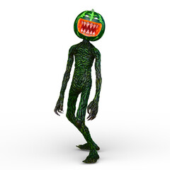 スイカ頭のモンスター