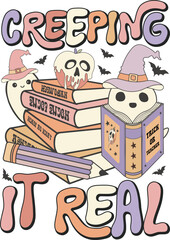 Obraz premium Halloween Teacher Sublimation Design