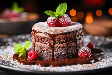 Chocolate Soufflé, a delicate and airy chocolate dessert served with a warm, molten center