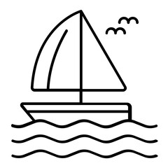 Fototapeta na wymiar sailing icon