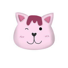 pink cat