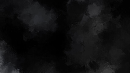 Abstract black and dark gray oil painting background with brush strokes. High resolution full frame digital oil painting. Painting done by me.