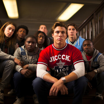 Jocks in high school. 