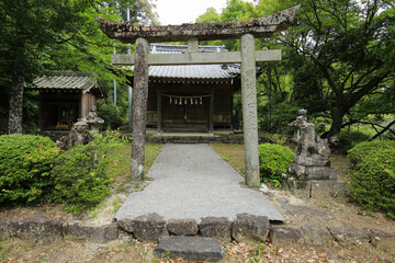 愛媛県松野町　大本神社の風景