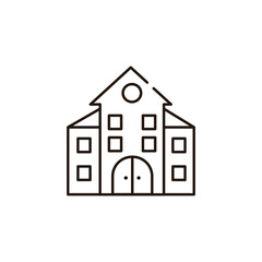 universitet vector type icon