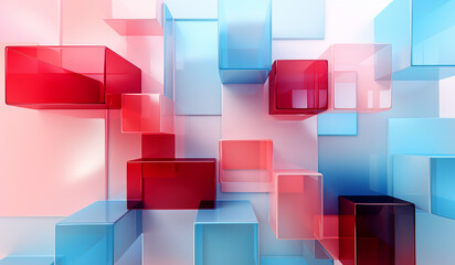 Abstract geometric colorful background. AI generated