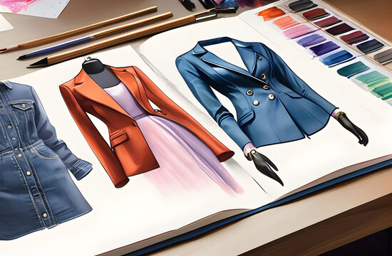 Croquis de styliste,mode.