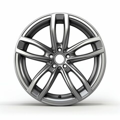 Obraz premium Car Rim Isolated on White Background. Generative ai