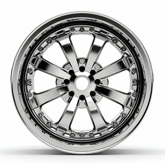 Obraz premium Car Rim Isolated on White Background. Generative ai