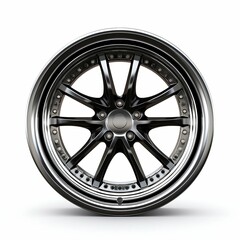 Obraz premium Car Rim Isolated on White Background. Generative ai
