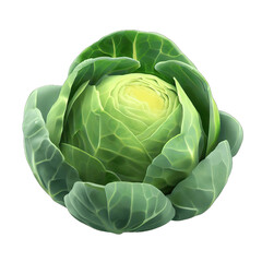 Obraz premium Aesthetic Cabbage Symmetry, Generative AI